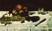 Still Life Fruit on a Table Edouard Manet
